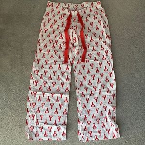 Old Navy White Red Lobster Pajama Pants 